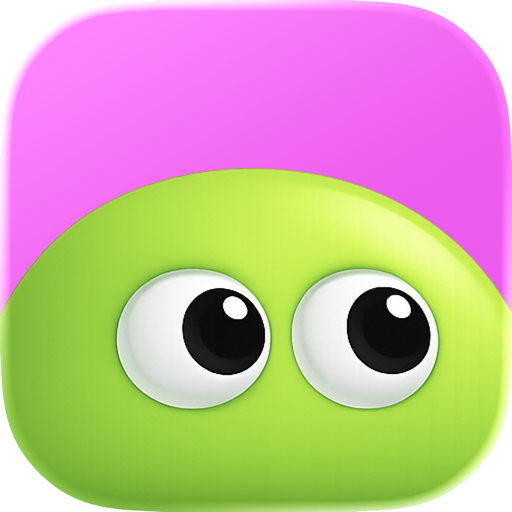 The Vibe Eyes app icon: a green blob with two wide eyes.